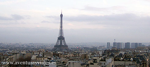 Foto panorámica de París