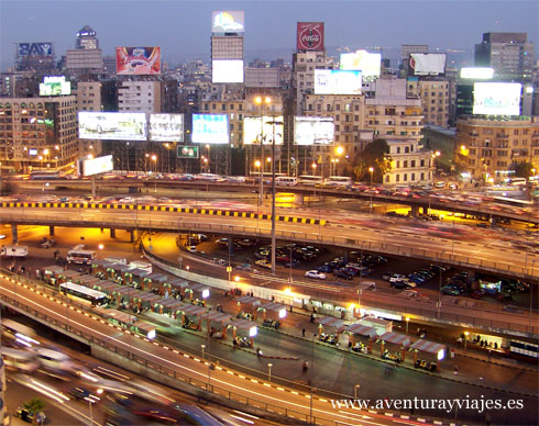 Tráfico en El Cairo